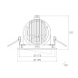ART-RE-194 LED cветильник встраиваемый поворотный  Downlight   -  Встраиваемые светильники 